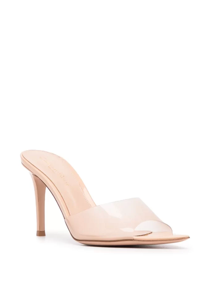 Gianvito Rossi Elle 85mm transparent-strap mules - Image 2