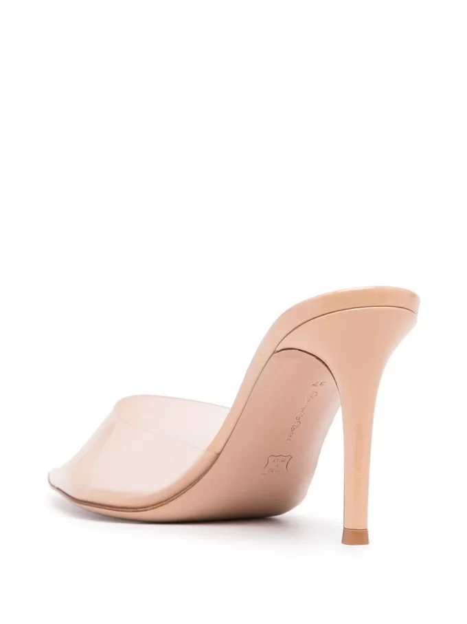 Gianvito Rossi Elle 85mm transparent-strap mules - Image 4