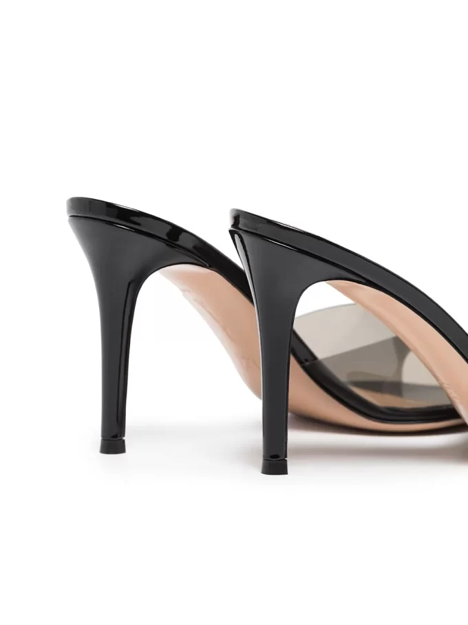 Gianvito Rossi Elle 85mm transparent-strap mules - Image 2