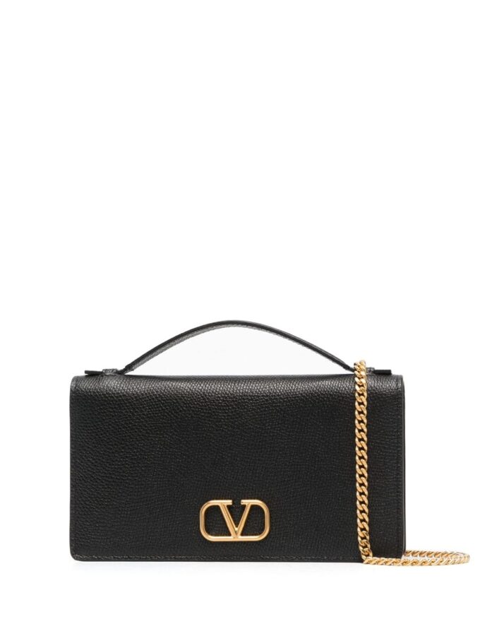 Valentino Garavani VLogo Signature leather wallet-on-chain