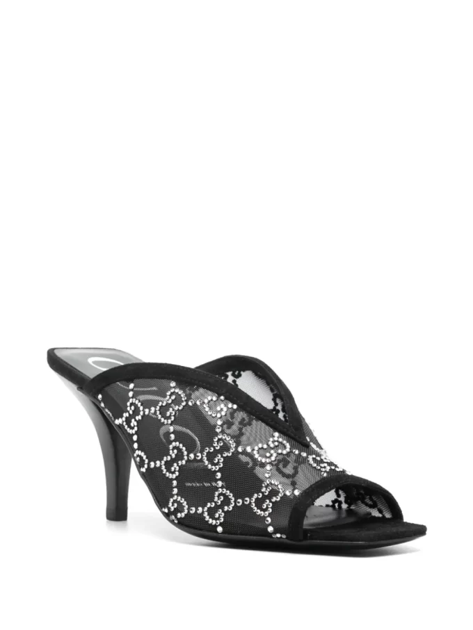 Gucci 90mm GG crystal-embellished mules - Image 2