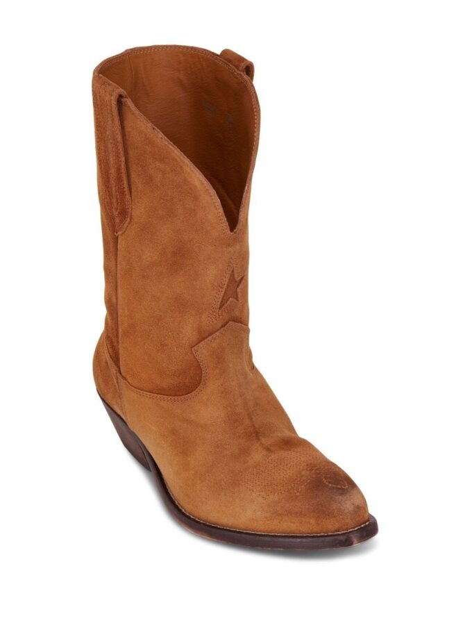 Golden Goose Low Wish Star suede Western boots - Image 2