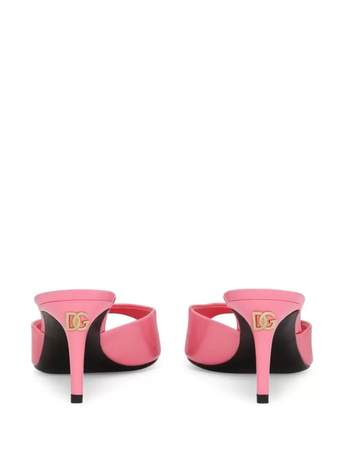 Dolce & Gabbana 70mm DG logo leather mules - Image 3