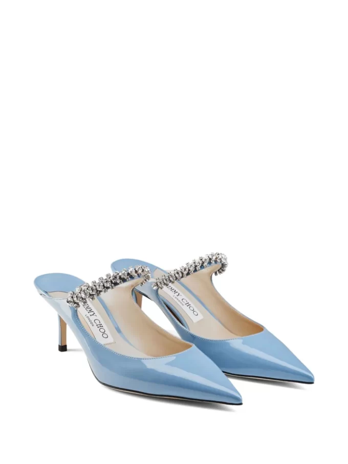 Jimmy Choo Bing 65mm patent leather mules - Image 4