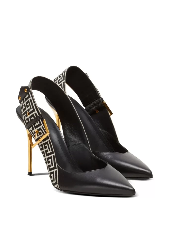 Balmain Ruby monogram slingback pumps - Image 2