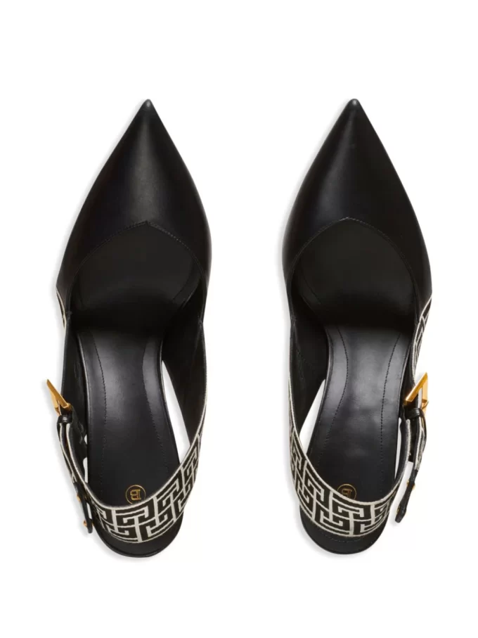 Balmain Ruby monogram slingback pumps - Image 3