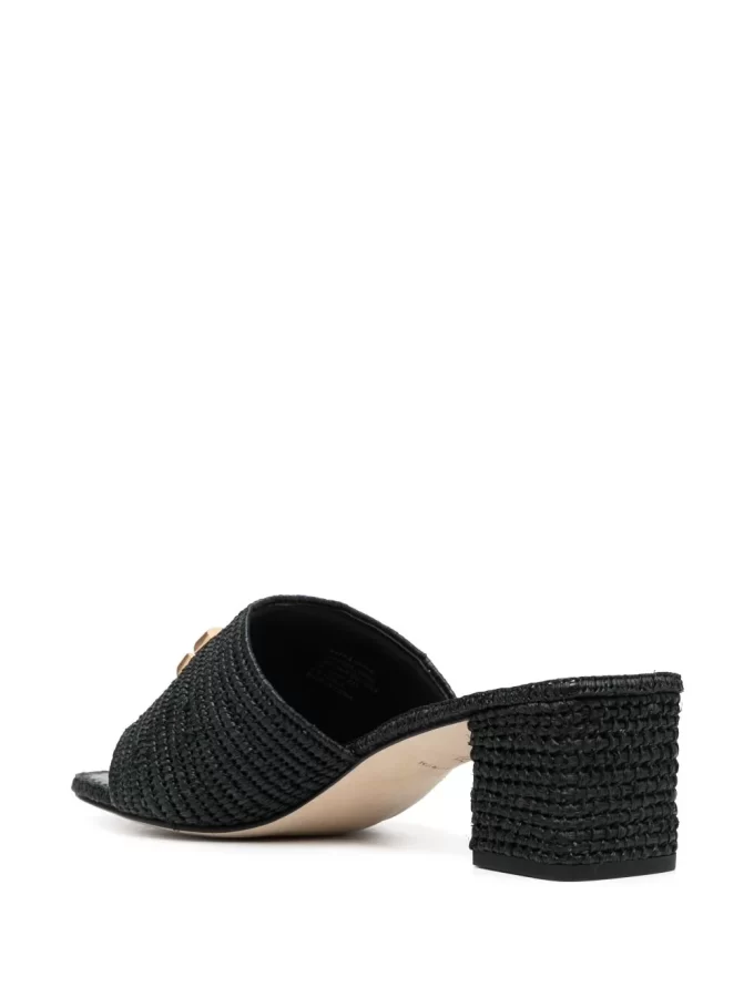 Tory Burch Eleanor 60mm raffia mules - Image 4