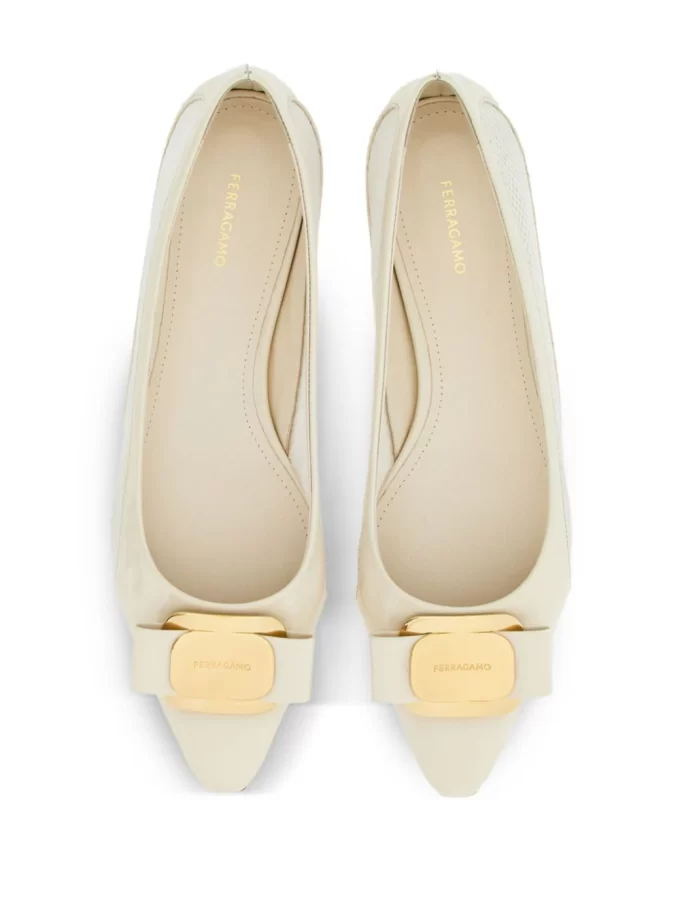 Ferragamo Vara bow leather ballerinas - Image 3