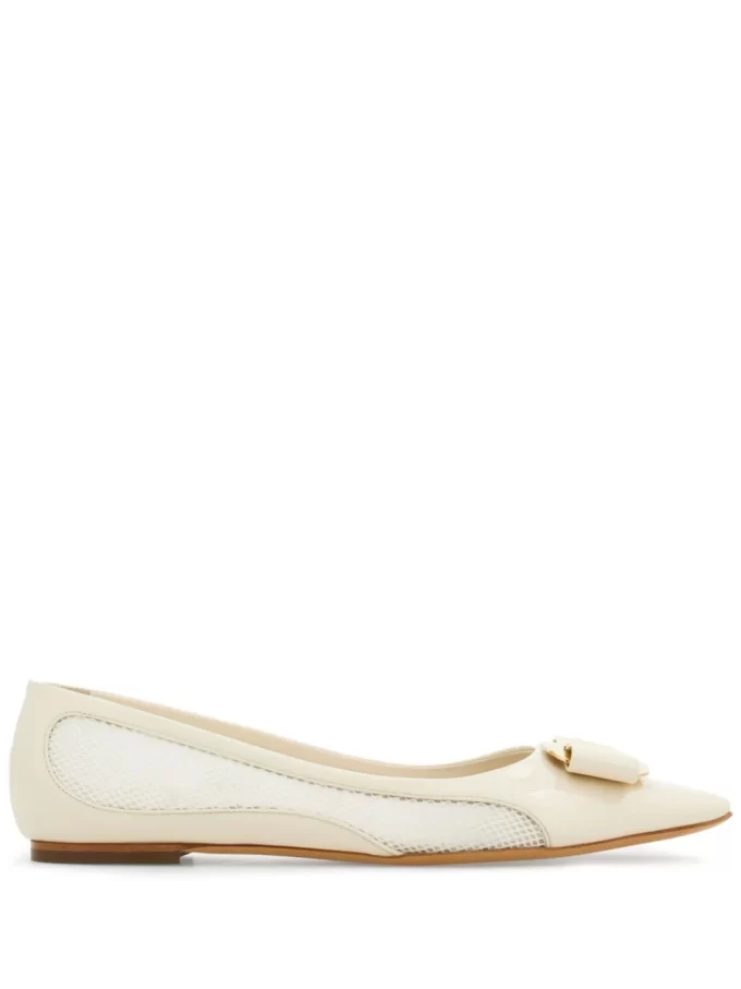 Ferragamo Vara bow leather ballerinas