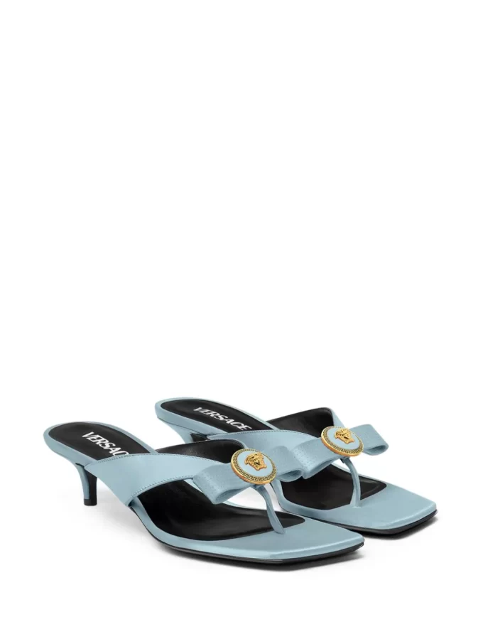 Versace Gianni Bow 45mm leather mules - Image 2