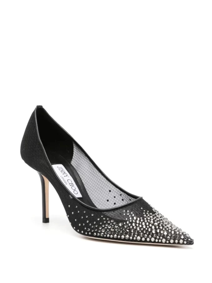 Jimmy Choo Love 85mm crystal-embellished pumps - Image 4