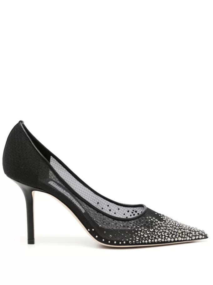 Jimmy Choo Love 85mm crystal-embellished pumps