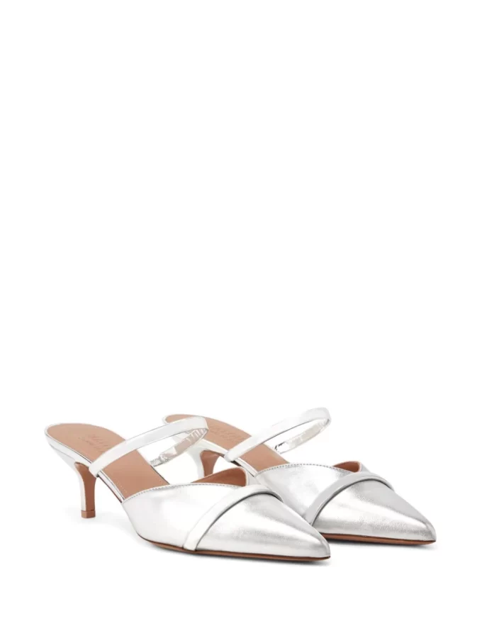 Malone Souliers Frankie 45mm metallic mules