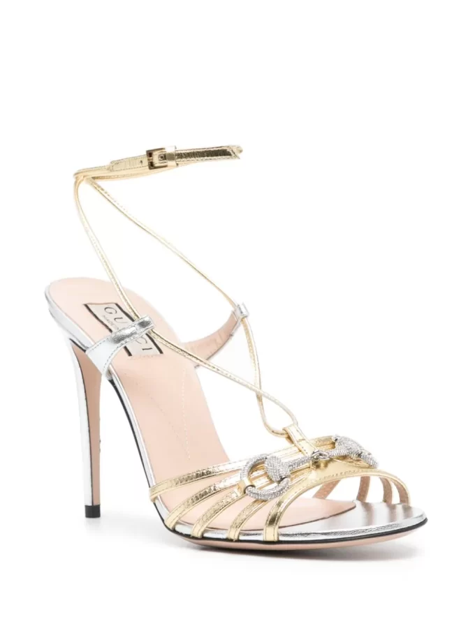 Gucci 110mm Horsebit leather sandals - Image 2