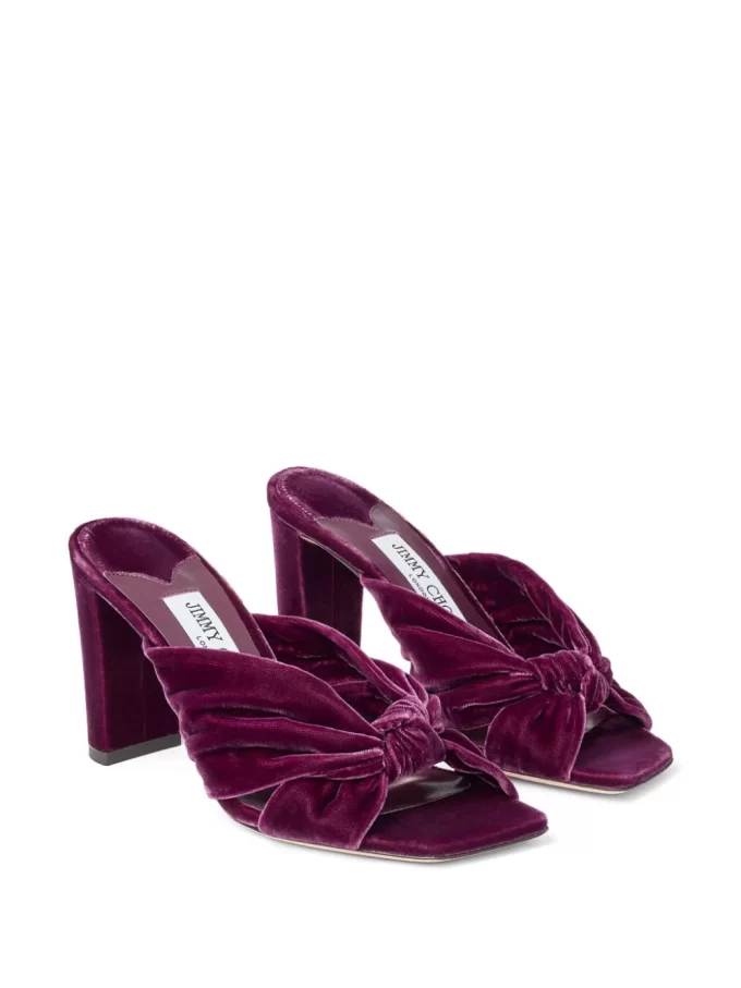 Jimmy Choo Avenue 85mm velvet mules - Image 2