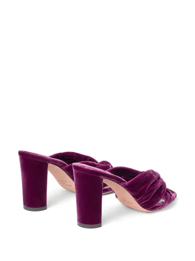 Jimmy Choo Avenue 85mm velvet mules - Image 4