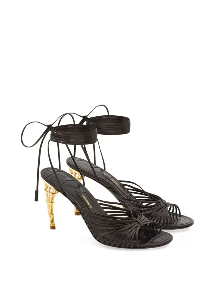 Runway Ferragamo cage-heel strap-detail sandals