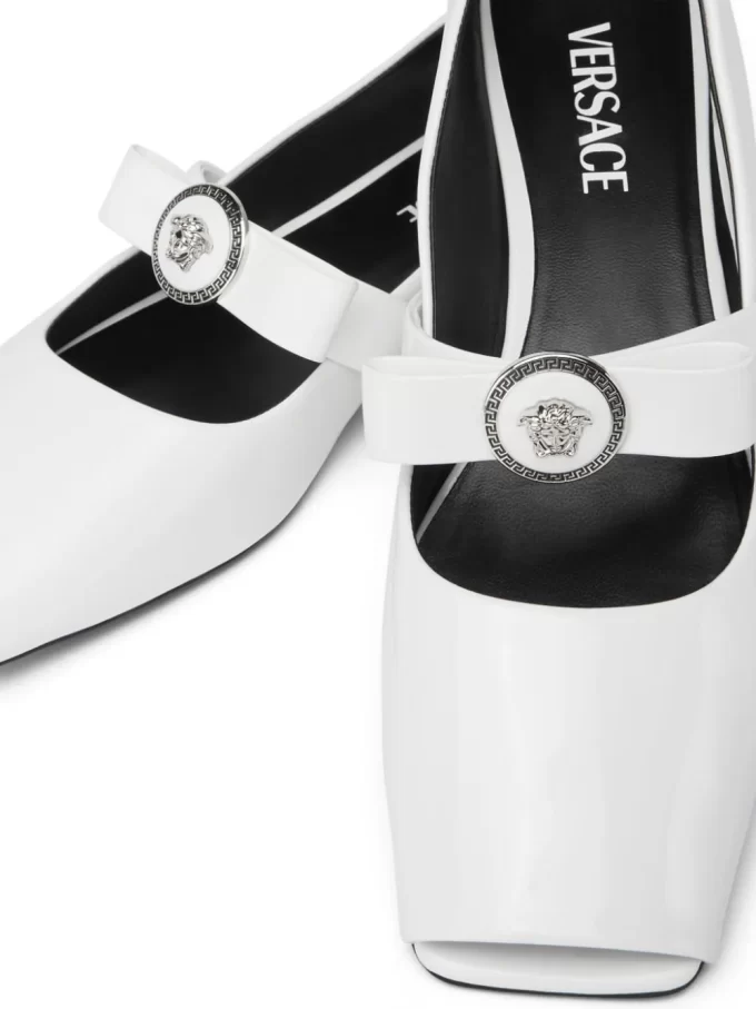 Versace Gianni Ribbon ballerina shoes - Image 4