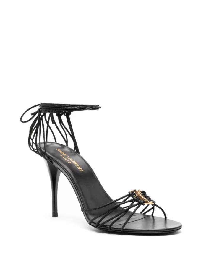 Saint Laurent Babylone 90mm leather sandals - Image 4